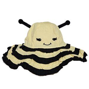 NWT Gymboree Yellow and Black Bumble Bee Toddler Sun Hat Size 2T-3T